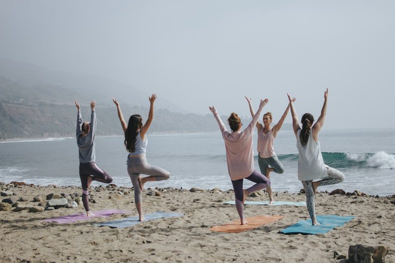 Woman in a quiet meditative yoga moment